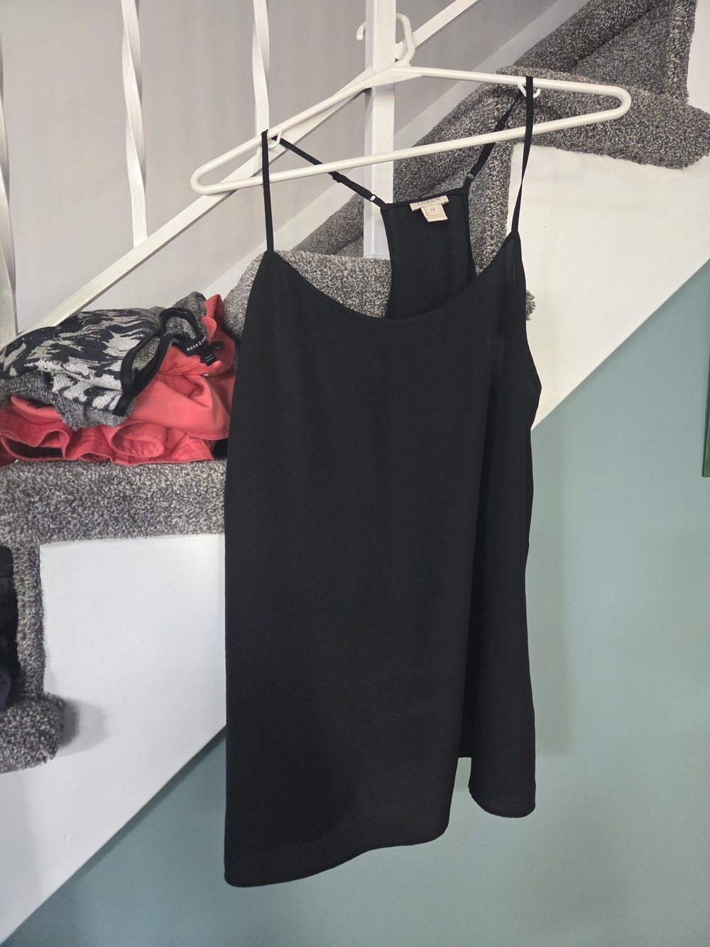 J. Crew Black Spaghetti Strap Tank Top